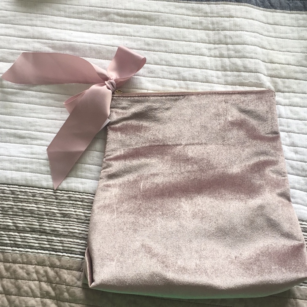 Ann Taylor Brand NWT lilac velvet clutch purse.